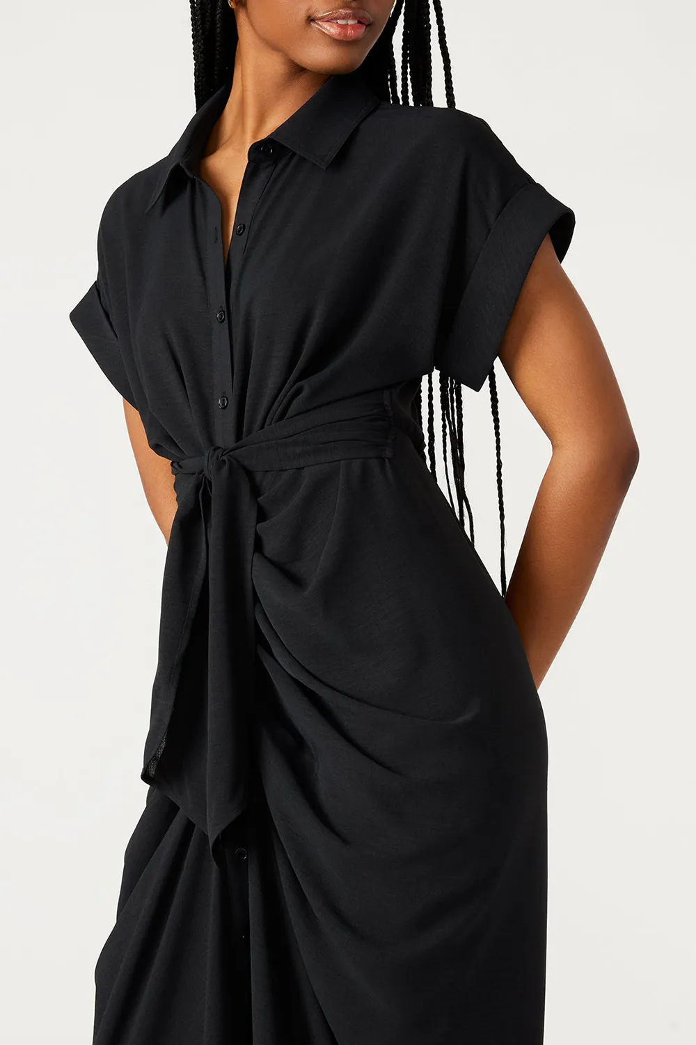 KNIT DRESS BLACK