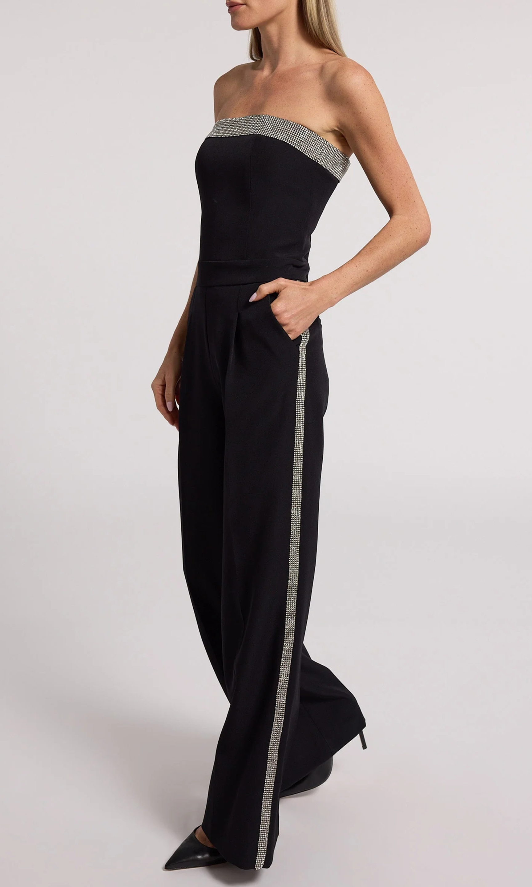 Unique Design Tube Top Jumpsuit