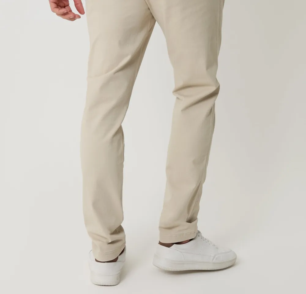 Men's Light Stone Slim-Fit Chino Pants