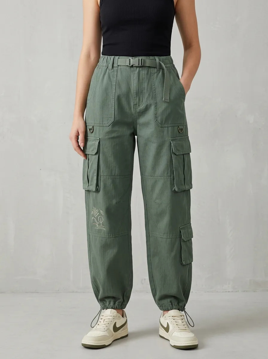 Flexible Activewear Women's Multi Pocket Cargo Pants