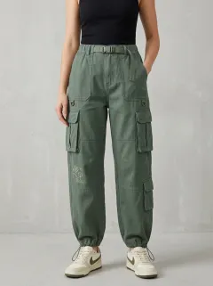 Flexible Activewear Women's Multi Pocket Cargo Pants