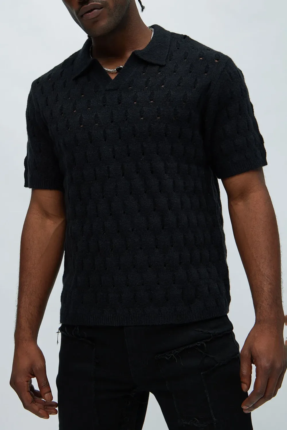 Hollow Textured Polo