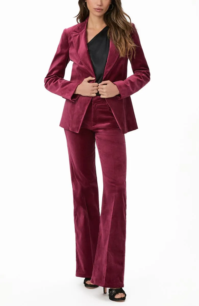 Stretch Casual Style Velvet Blazer