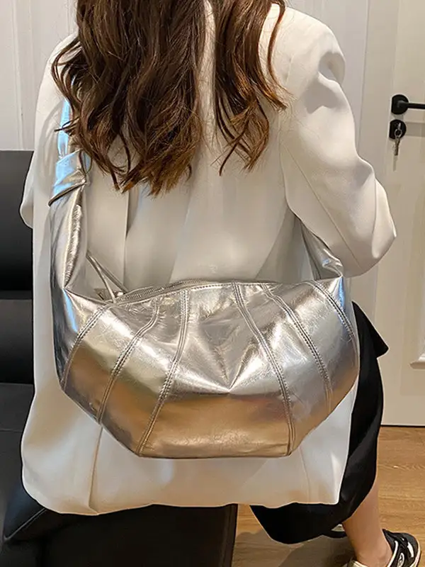 Geometric Zip-Top Crossbody Bag