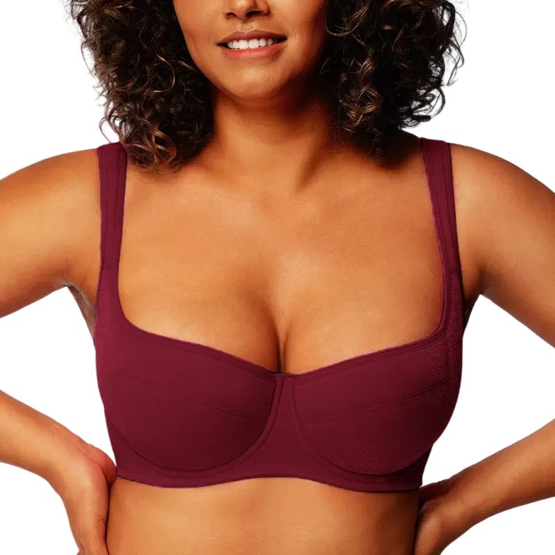 Women‘s Starry Night Lightly Padded Lightly Lined Demi Plus Size Balconette Bra