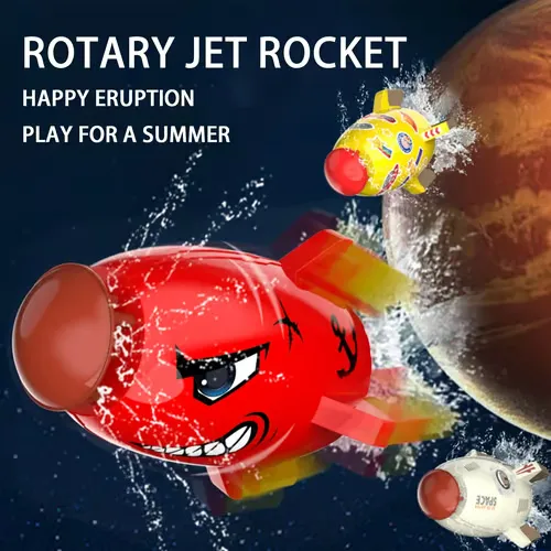 Outdoor Yard Rocket Sprinkler Toy
