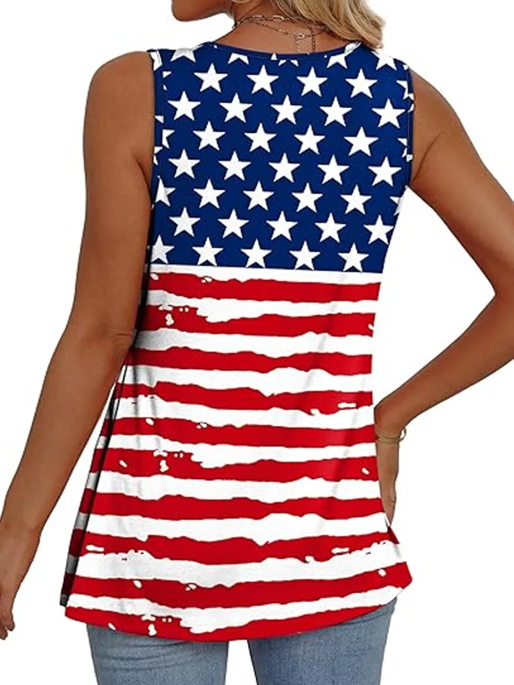 Womens Tank Tops 2025 Flowy Peplum Tops For Women Dressy Sleeveless V Neck Babydoll Tank Tops