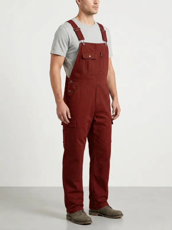 Men's Modern Cargo Bib Work Overalls