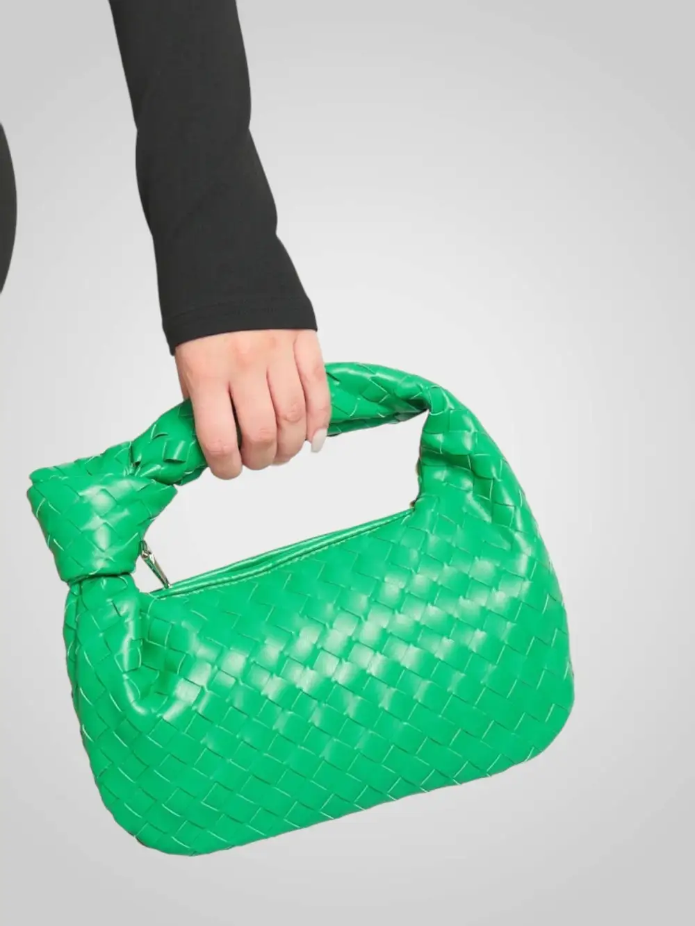 Woven Leather Handbag