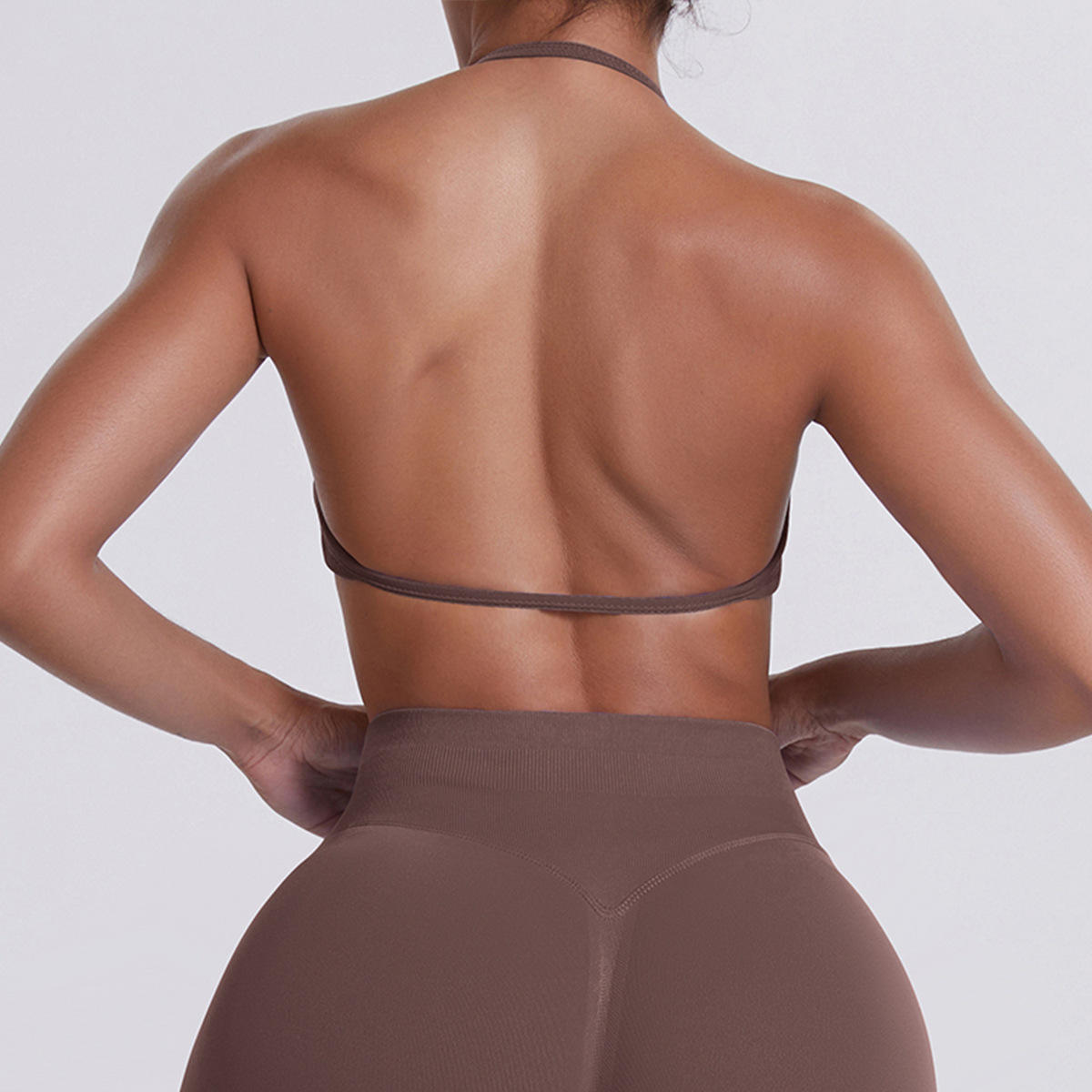 Women’s Seamless Halter Neck Sports Bra