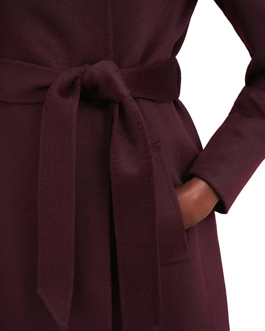 Notch Collar Wool Belted Coat