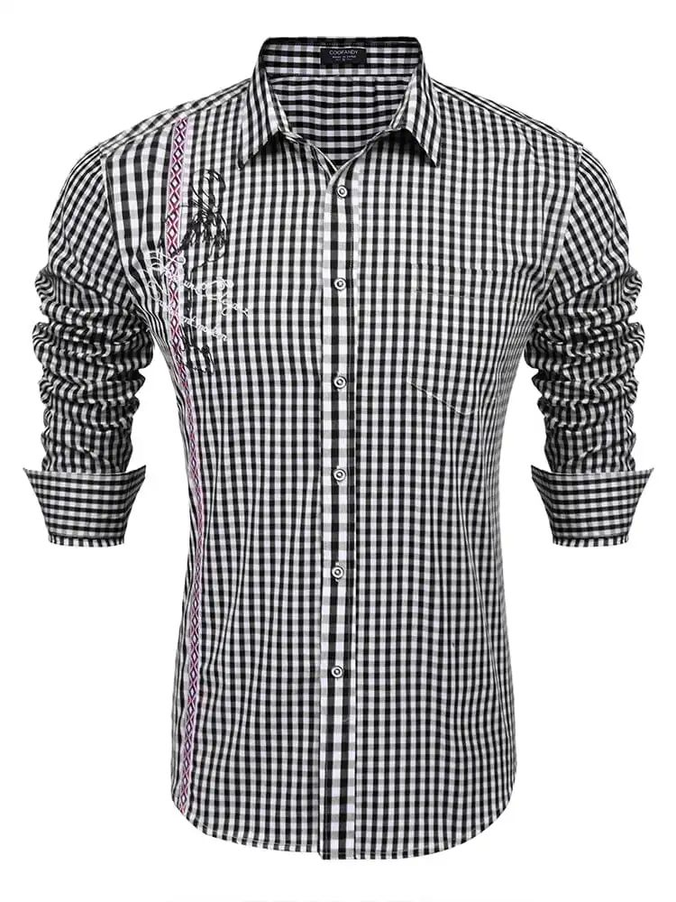 Casual Elegant Chequered Shirt Jeans