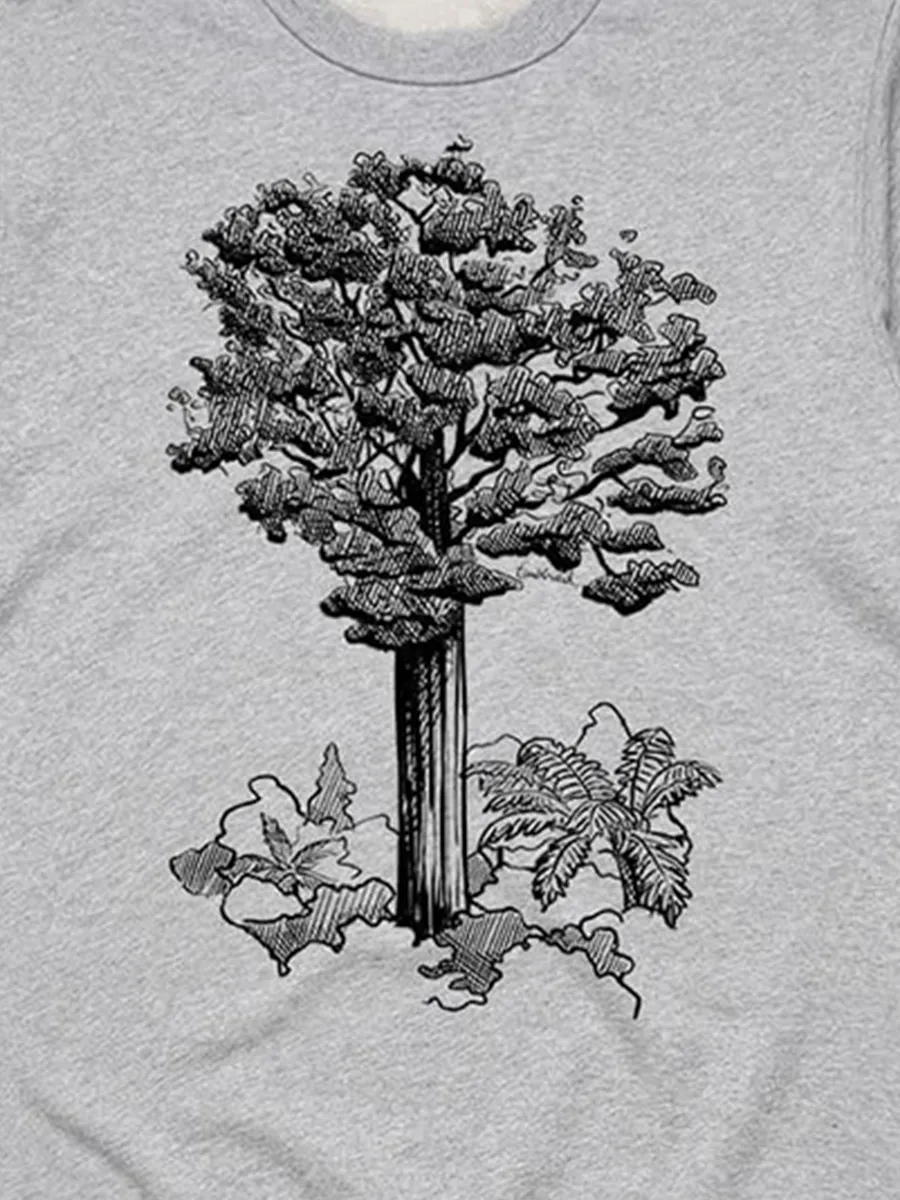 A versatile sports shirt with a simple shellbark pine pattern