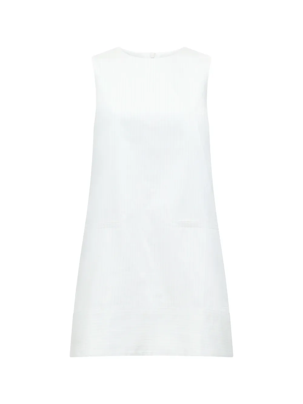 Simple Striped Round Neck Sleeveless Dress