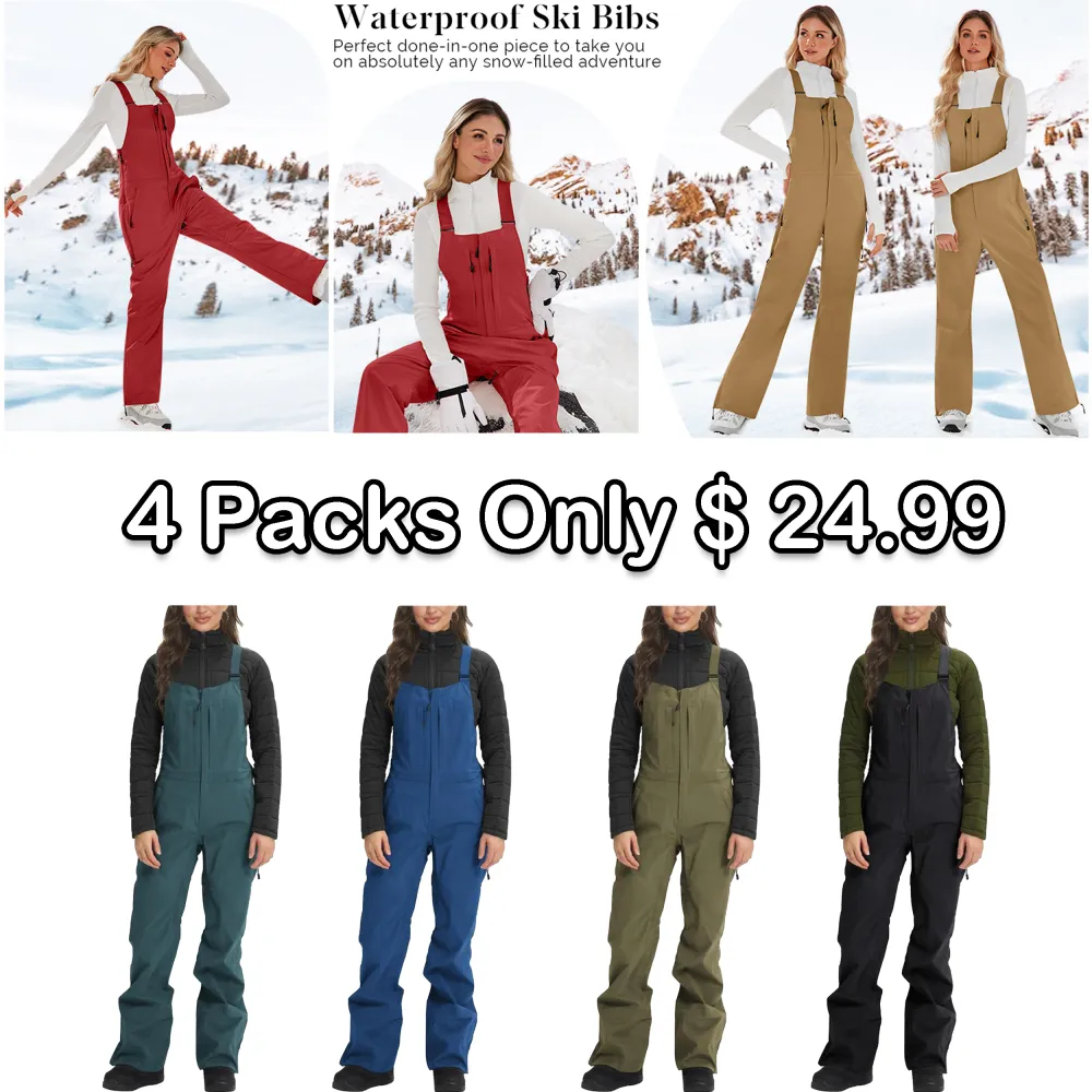 🔥❄️ Women’s Snow Bibs – Insulated, Waterproof & Ready for Winter Adventure | Winter Sale – Up to 50% OFF!