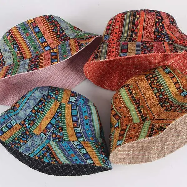Women'S Vintage Print Bucket Hat 79620031C