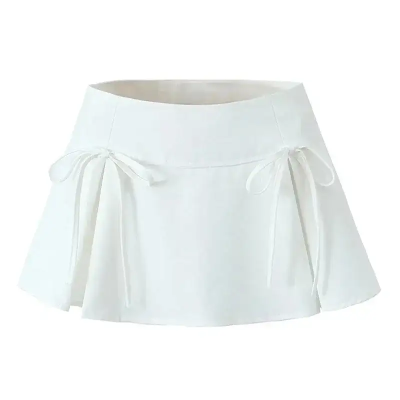 Box-Pleated Pleated Asymmetrical Skirt