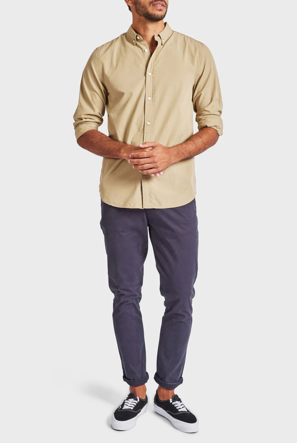 Regular Fit Linen Long - Sleeve Shirt