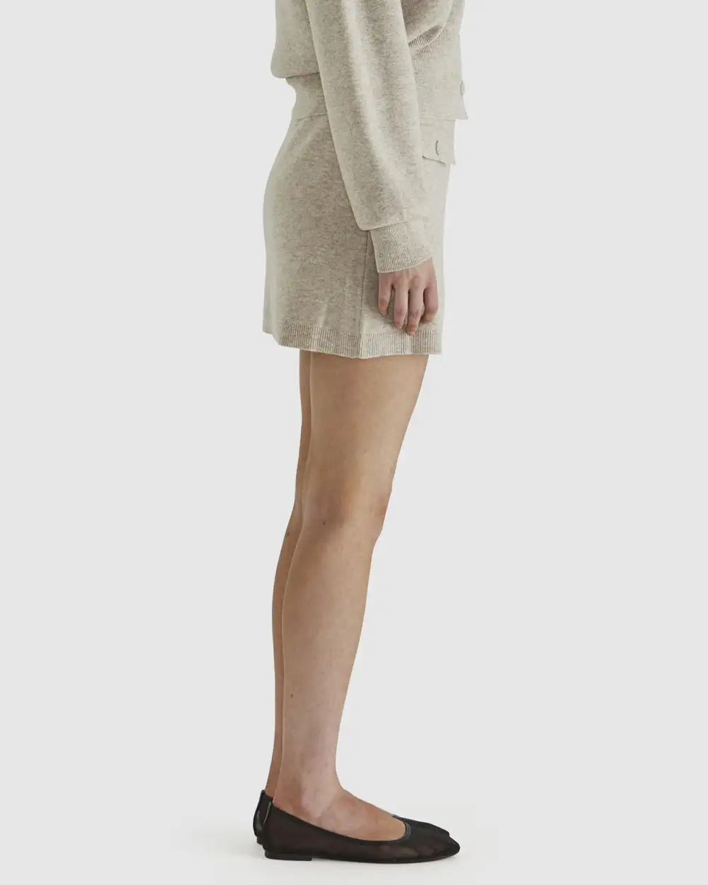 Relaxed Lace Knit Skirt
