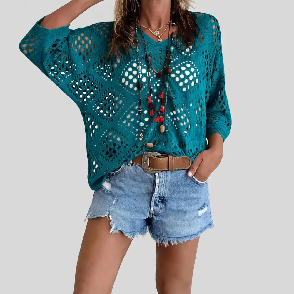 Women's V-neck top