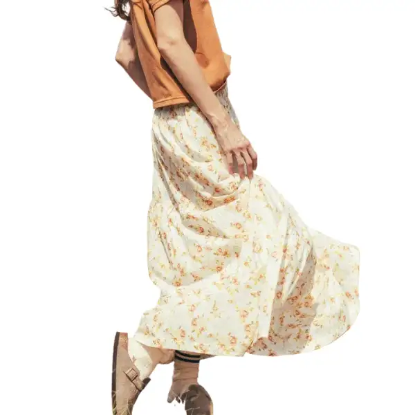 Tiered Smocked Skirt