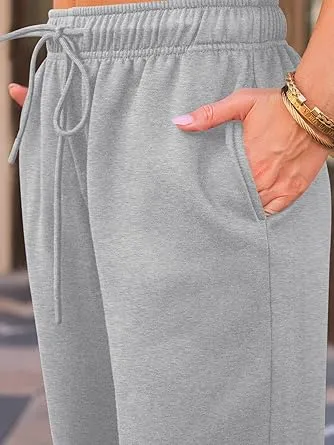 Womens Sweatpants Wide Leg