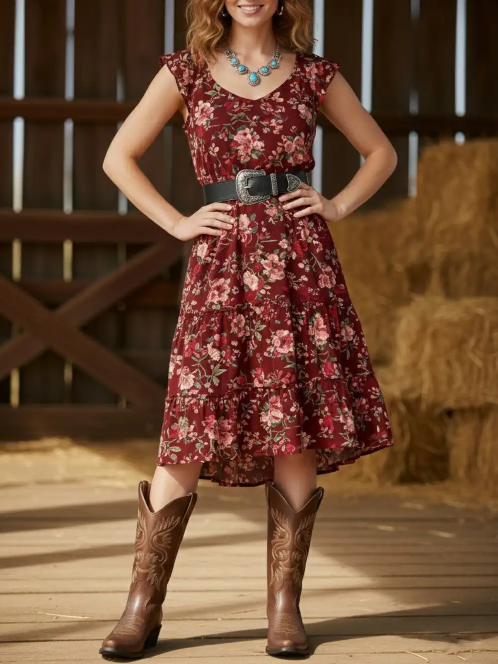 Women's Water Resistant Vegan Leather Western Boots