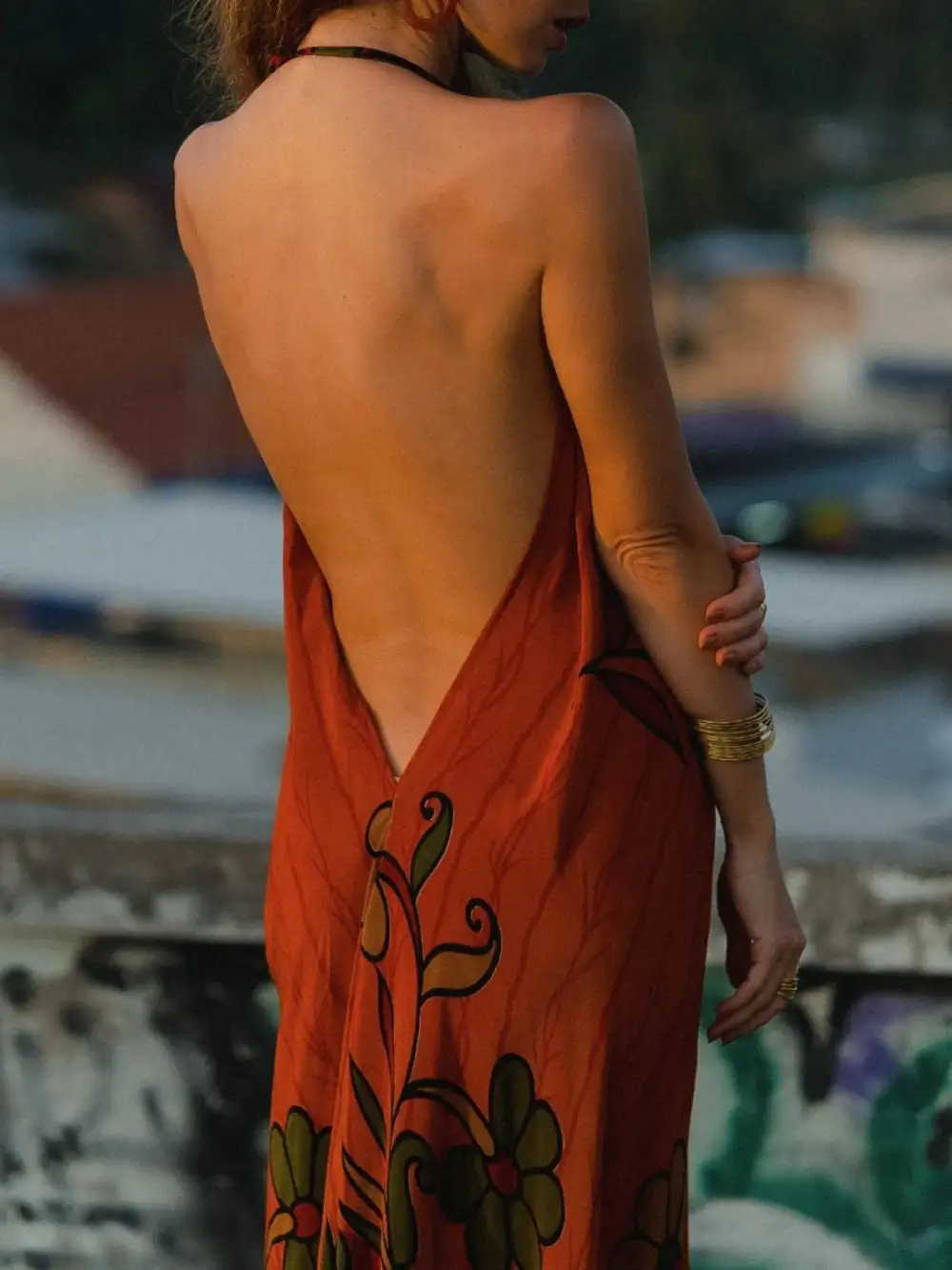Wearable Cut Printed Dress