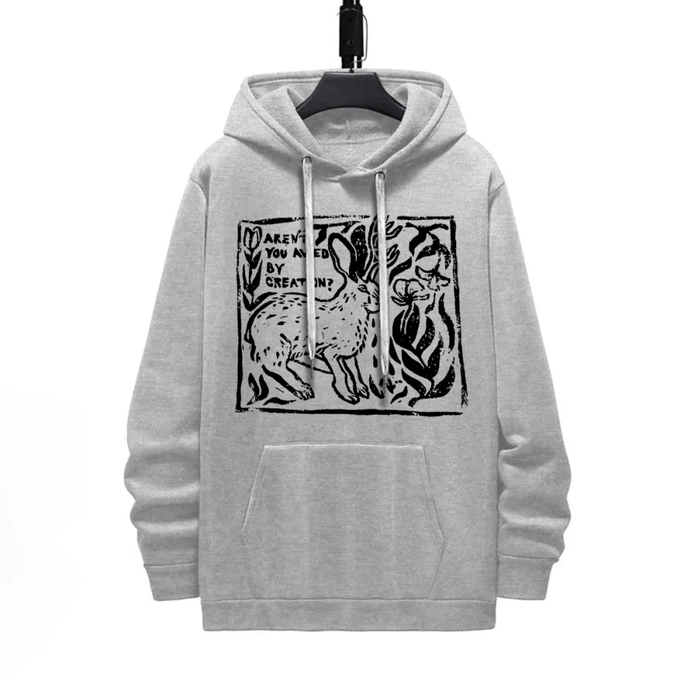Arent You Awed By Creation Pattern Printed Hoodie