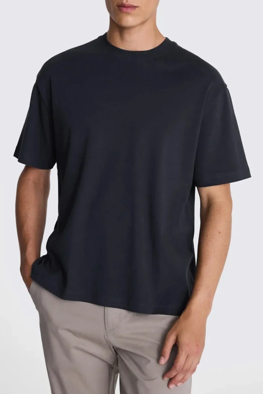 Ecru Heavyweight Pure Cotton Round-Neck T-Shirt