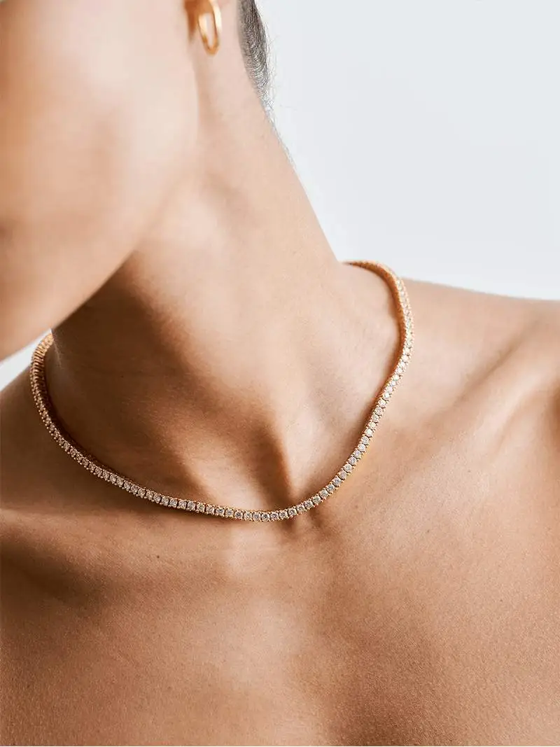 Polished Riviere Necklace