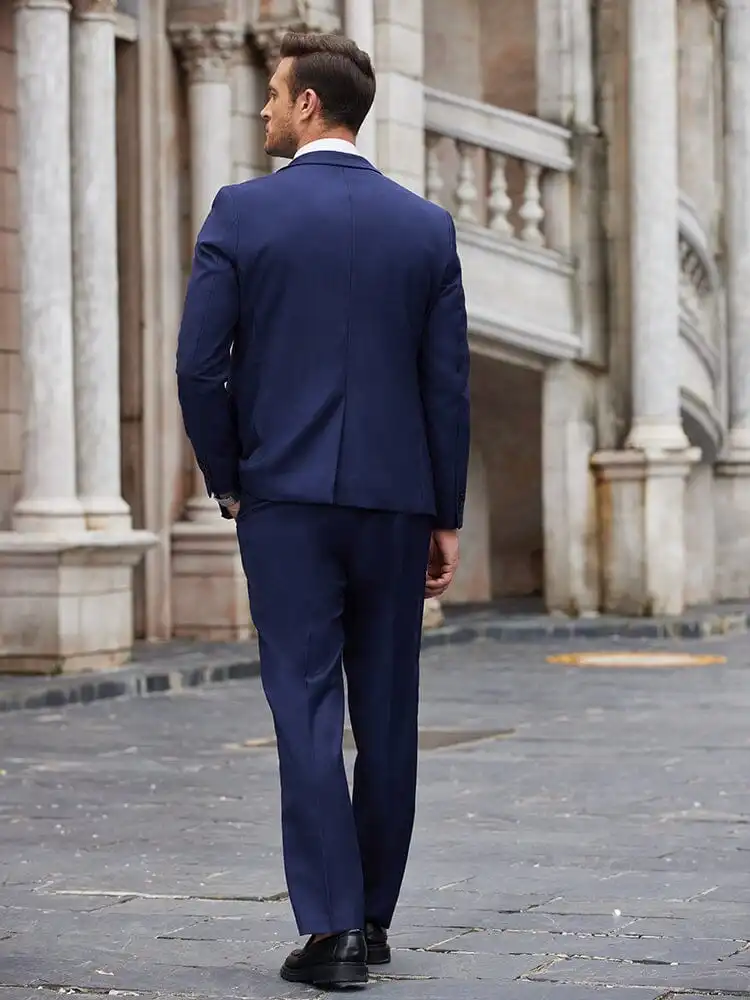 Notch Lapel Two Piece Suit Set