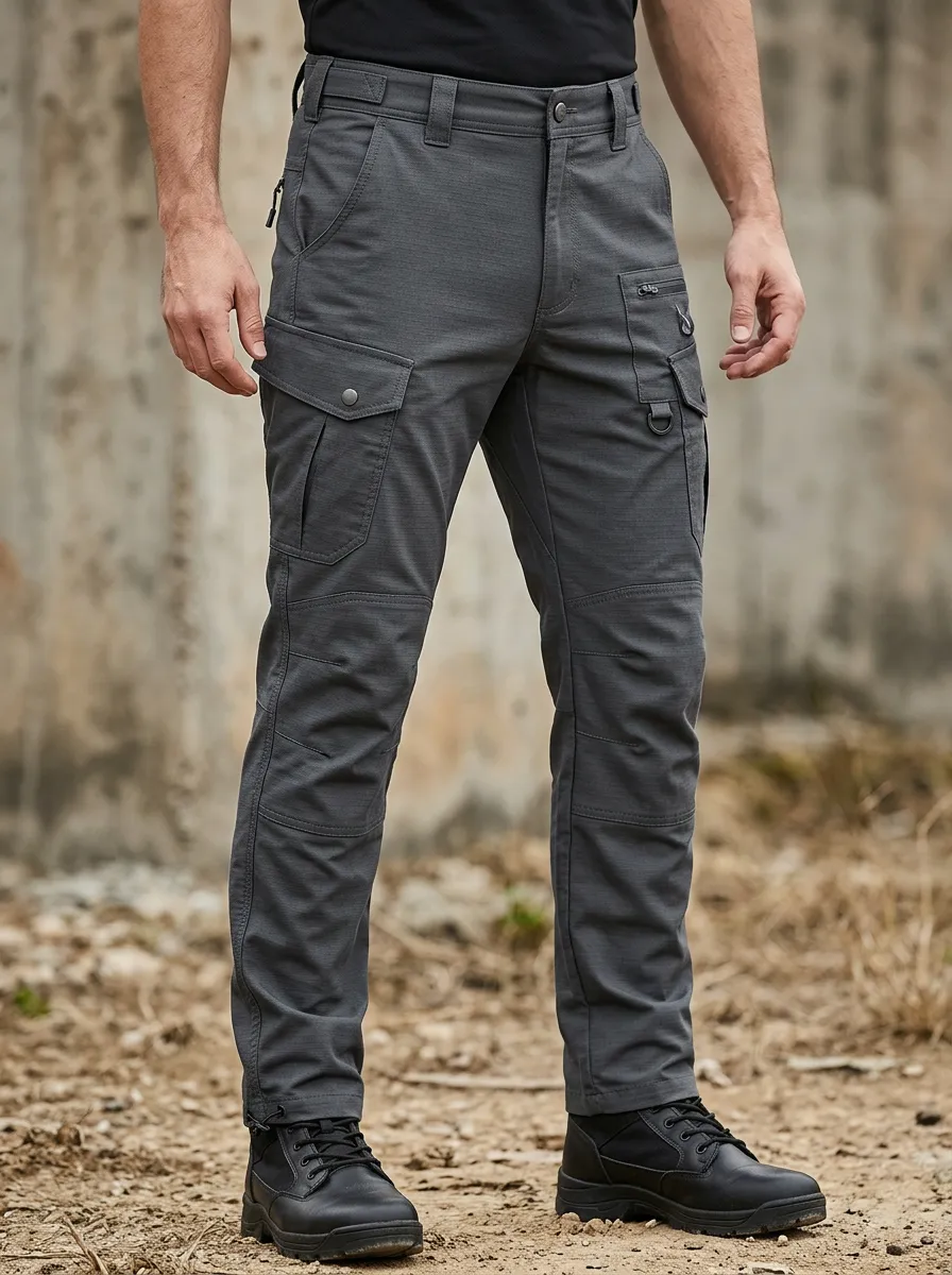 Men's Utility-Pocket Outdoor Cargo Pants