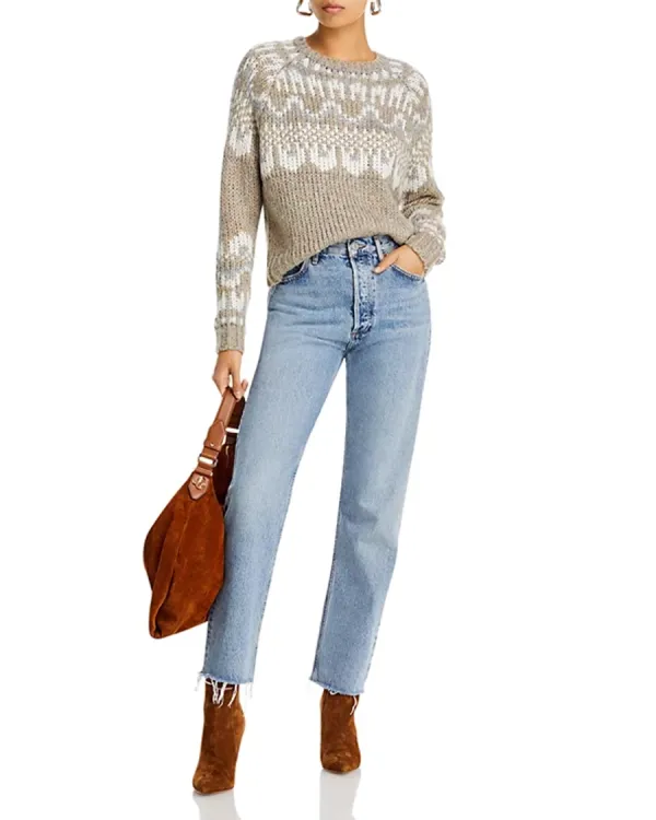 Sandstone Art Graphic Crewneck Sweater