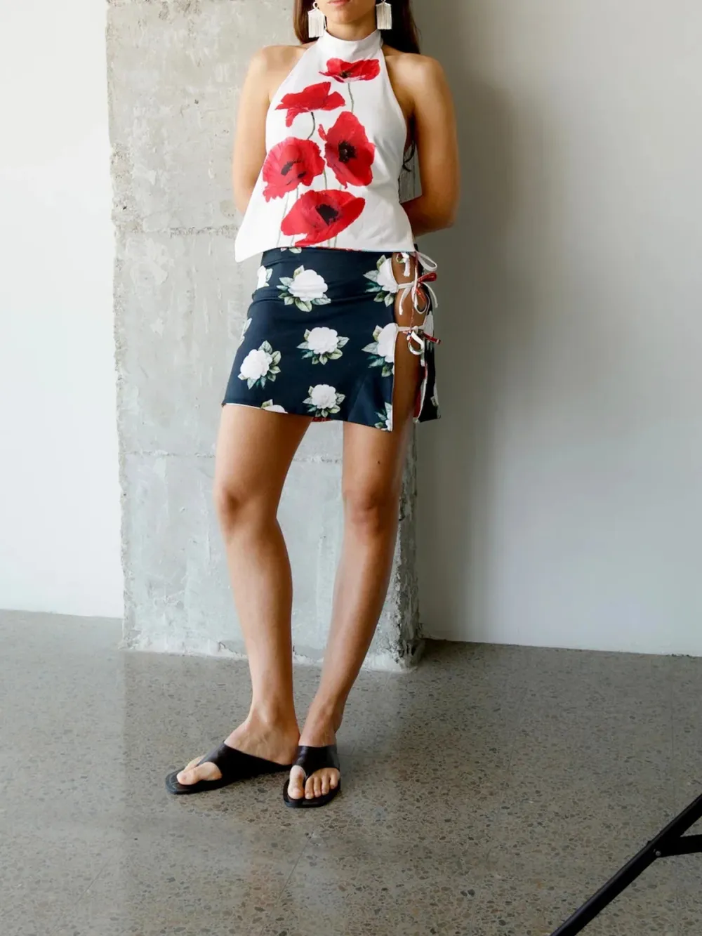 Casual Style Plants Print Tank Tops