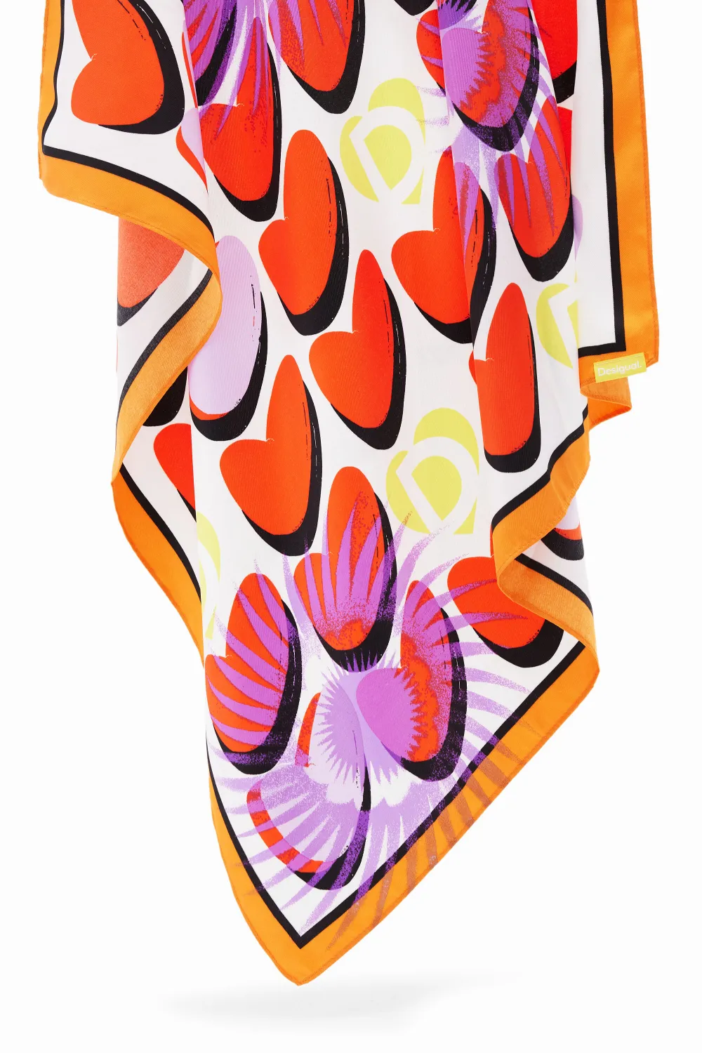 Art Graphic Silk Scarf