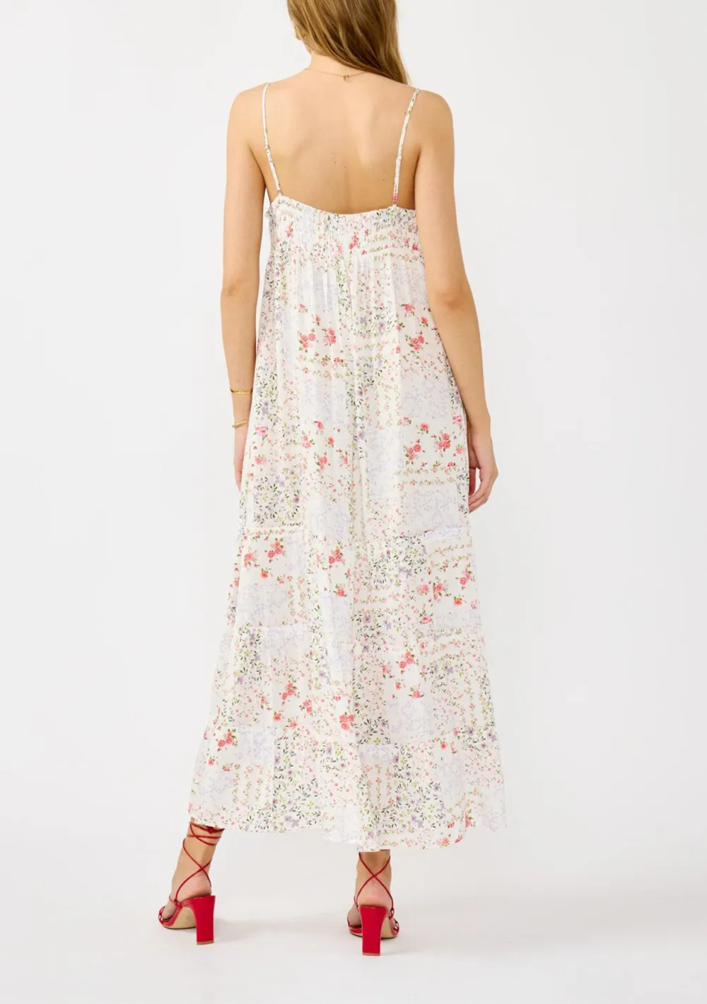 Floral Spaghetti Strap Maxi Dress