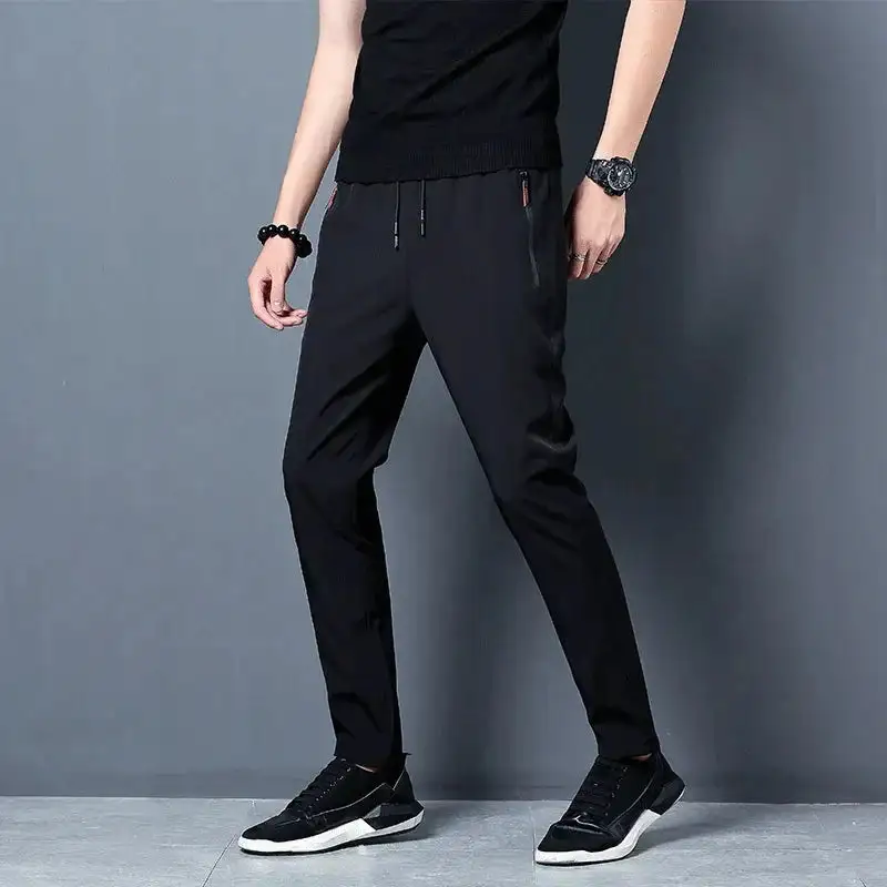 Stretch Slim Fit Cargo Jogger Pants Elastic Waist