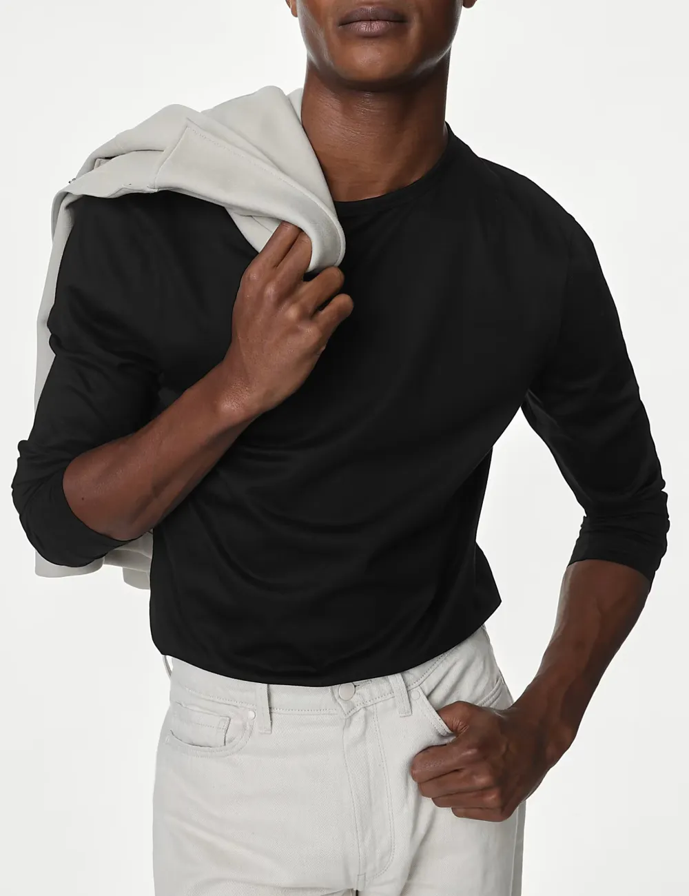 Pure Cotton Long Sleeve T-Shirt