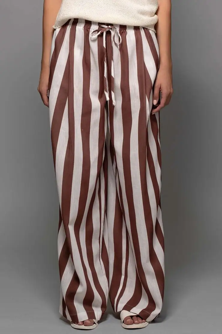 Nylon Roomy Drawstring Casual Pants