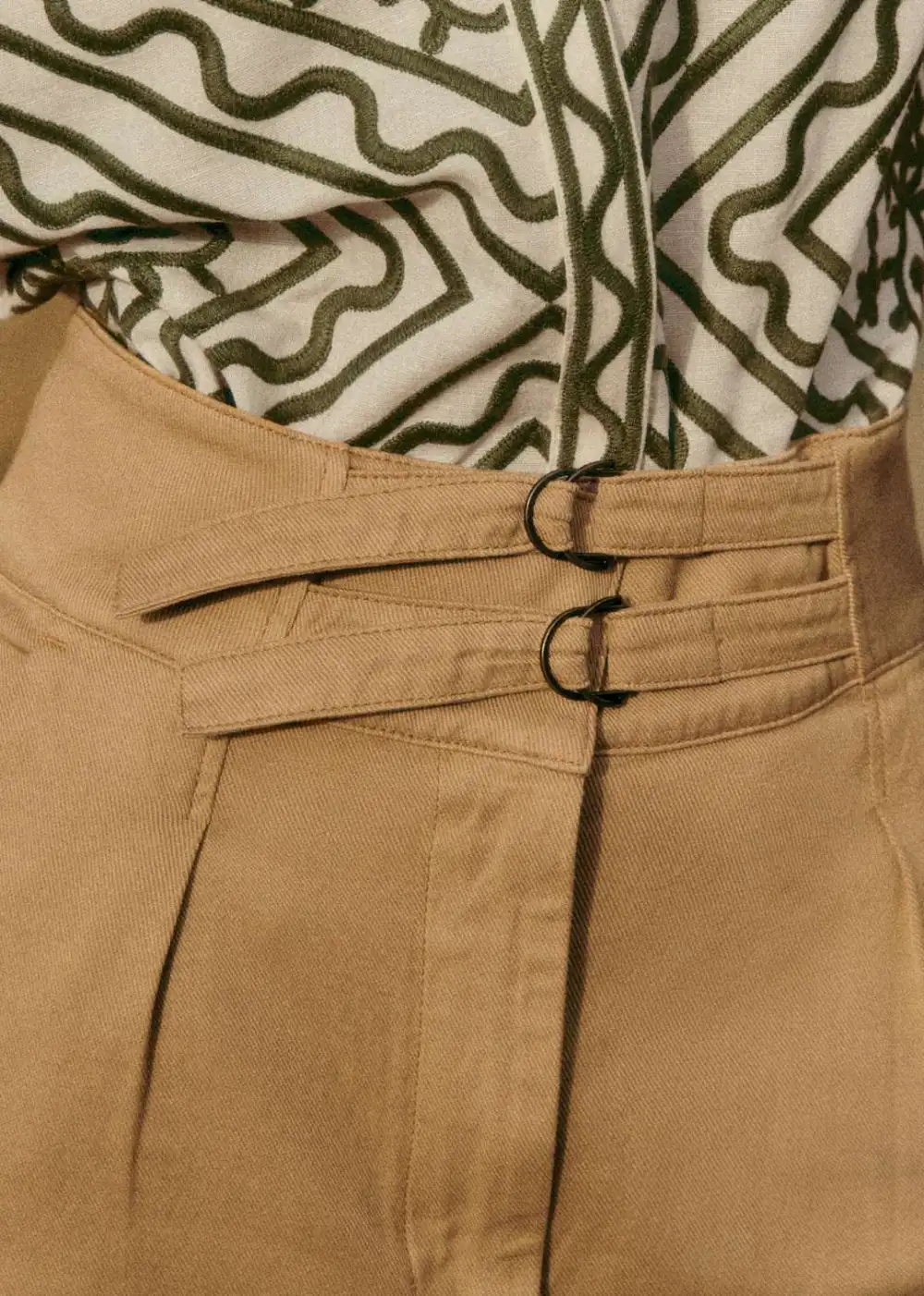 High Rise Straight Leg Pants