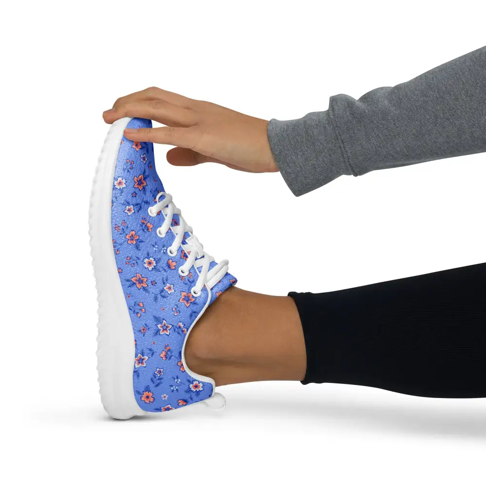Floral Print Lightweight Casual Sneakers