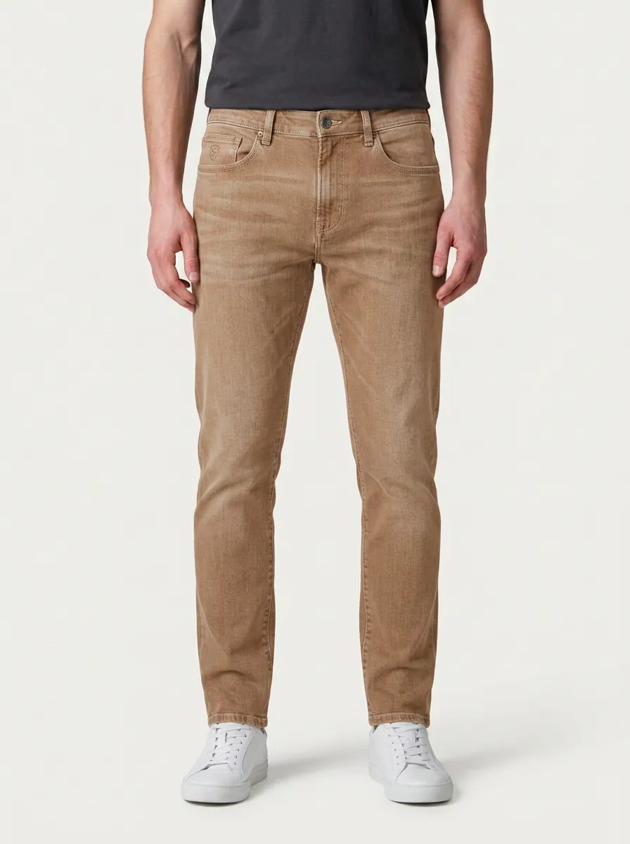 Men's Classic Everyday Washed Finish Stretch Denim Jeans