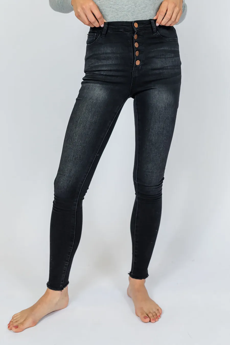 Regular Black Skinny Jeans