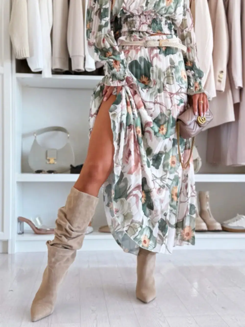 Shoulder Ruched Coordinated Set