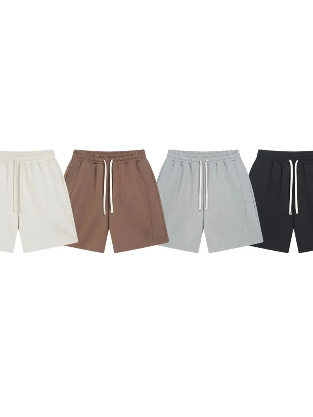 Soft Cotton Blend Easy Waist Casual Shorts
