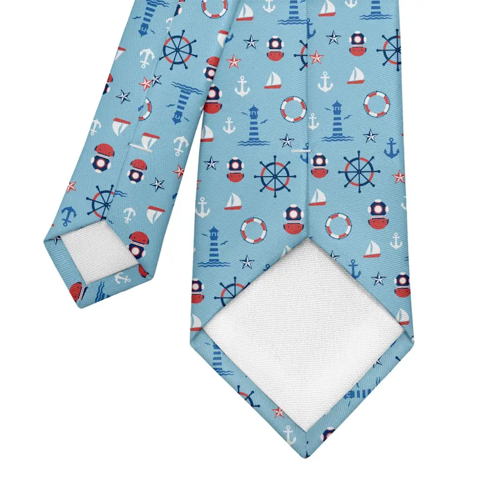 Refined Nautical Detail Necktie