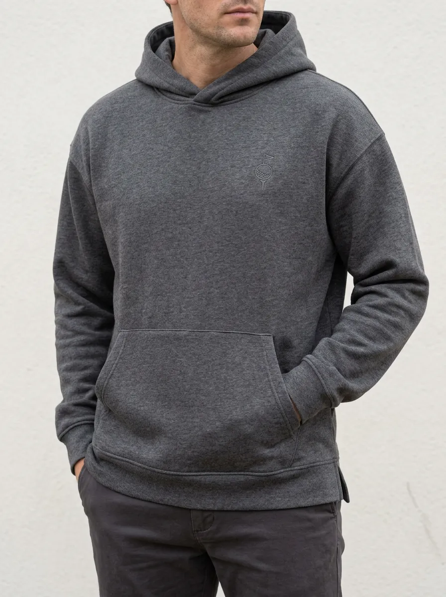 Flag-Motif Golf Casual Hoodie