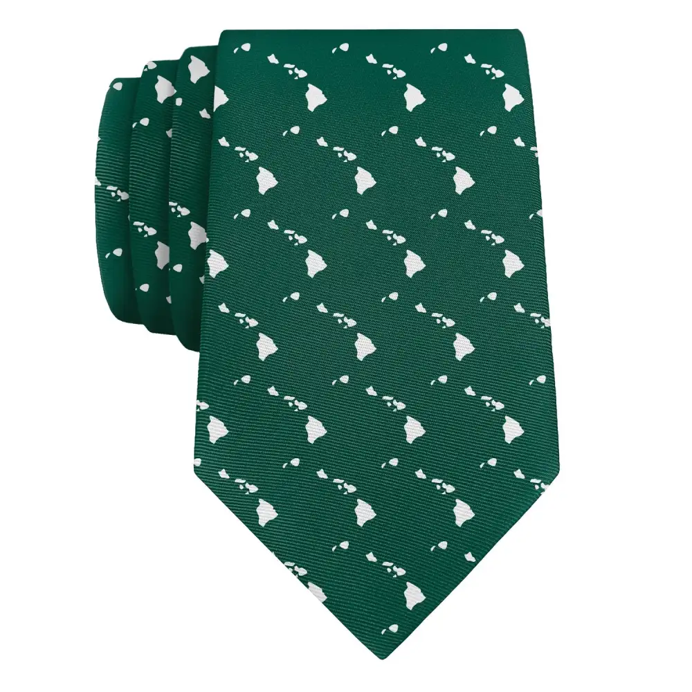 Refined Outline Emblem Expression Necktie