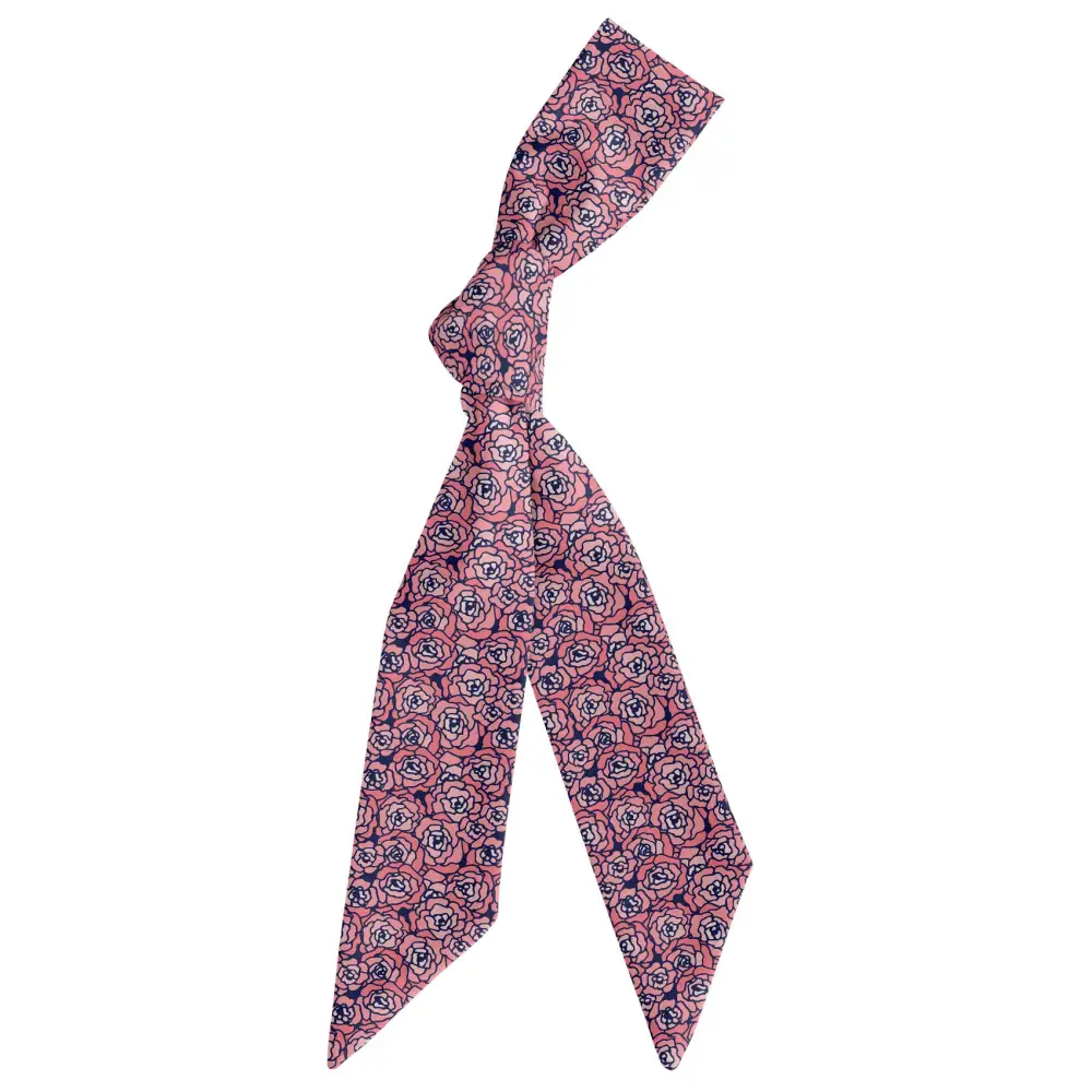 Carnation Mosaic Pattern Hair Scarf